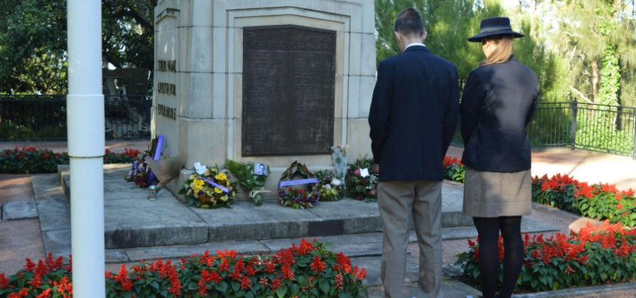 CCGS students pay respects - ANZAC Day