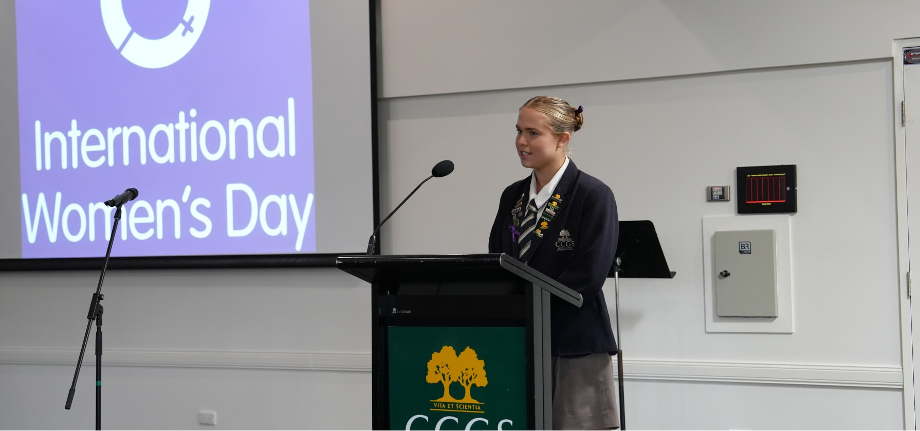CCGS Year 12 student Lana gives a moving speech