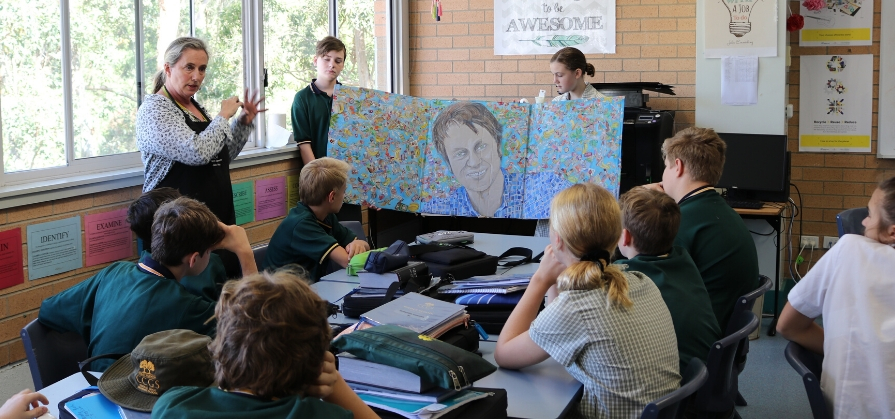 Judith shares Archibald entry with Year 7