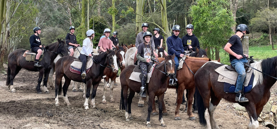 Horse-riding is one of many activities at CCGS's outdoor education program