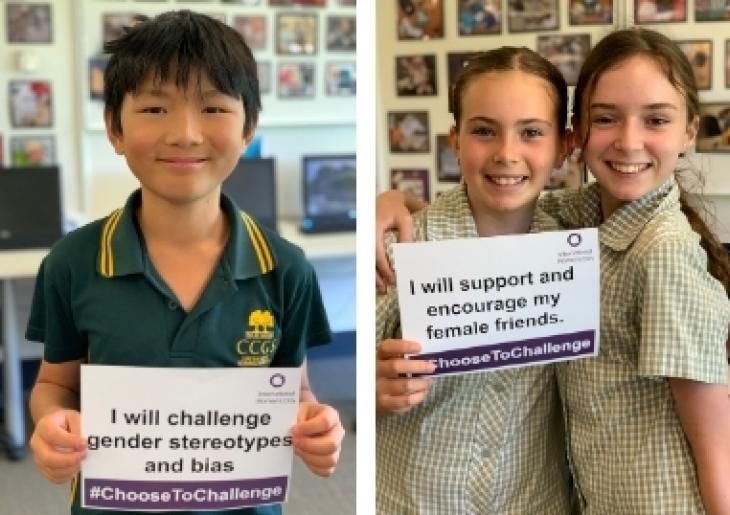 Students at CCGS choose to challenge for IWD 21